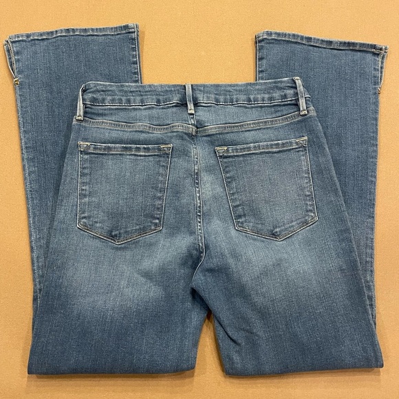 Frame Denim Le Crop Mini Boot With Side Slits Morongo Wash Size 27 - Picture 6 of 14